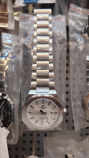 smar saat: Casio Edifice kişi qol saatları - Korpus və qolbaq: tam polad — 1