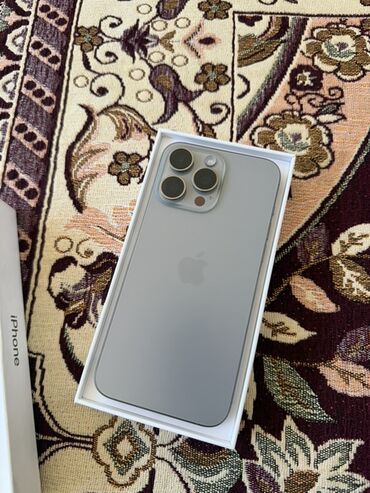 Apple iPhone: IPhone 15 Pro Max, 512 ГБ, Natural Titanium, Коробка, 93 %
