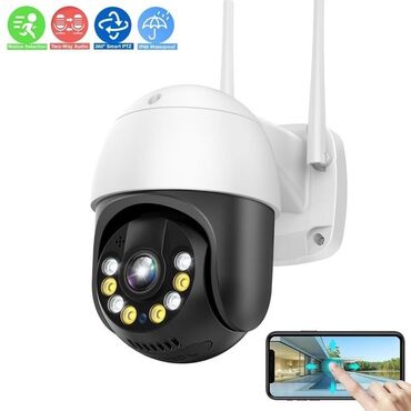 kino kamera: 64gb yaddaş kart hədiyyə Kamera wifi 360° smart kamera 3MP Full HD