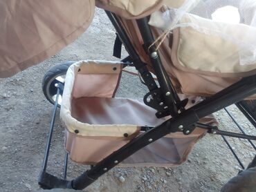 детские коляски трехколесные: Коляска, цвет - Бежевый