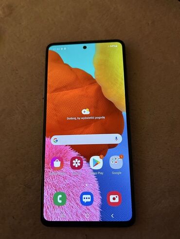 samsung j6: Samsung Galaxy A51, 128 GB, rəng - Ağ