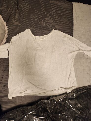 Košulje, bluze i tunike: Pull and Bear, M (EU 38), L (EU 40), XL (EU 42), Pamuk, Jednobojni, bоја - Bela