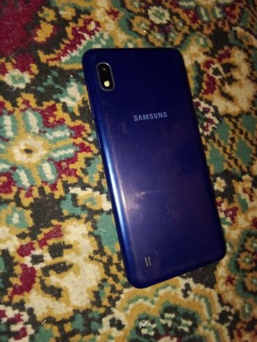 мобильный телефон: Samsung A10, 32 ГБ, цвет - Голубой, Сенсорный, Две SIM карты, Face ID