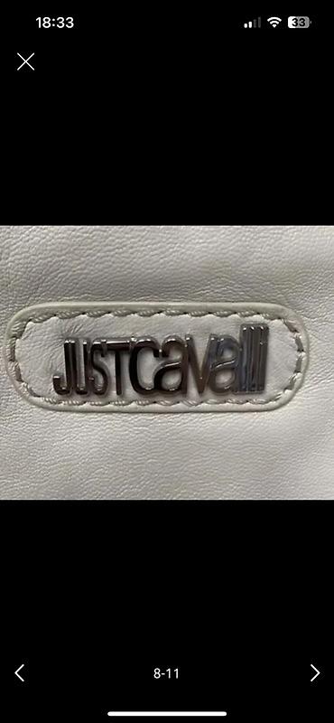 cavalli: Сумка Just Cavalli, белая. Оригинал в хорошем состоянии. Натуральная — 8