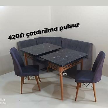 Masa və oturacaq dəstləri: 🇹🇷Türk istehsalı Möhtəşəm ✨✨ Kuxna üçün stol stul dəsti 2 stul 1 — 21