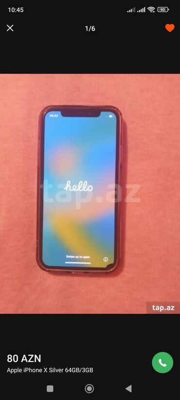 купить аэрогриль в баку: IPhone X, 64 GB, Ağ