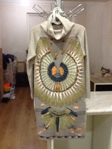 Шерстяное трикотажное платье рамер 40-44