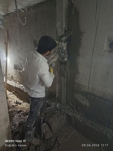 Beton işləri: Beton kəsmə xidməti - Divar, döşəmə və tavanlarda dəqiq və səliqəli — 26