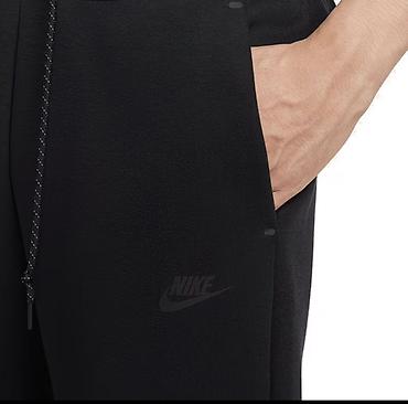 штаны найк: Мужские спортивные штаны Nike tech fleece(черные) - Прямой крой с — 2