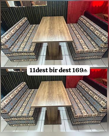 барные столы и стулья: Kafe restoran uçun 11dest divan masa desti *bir dest 169₼* deste — 1