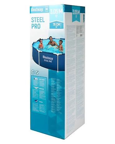 Бассейны: Каркасный бассейн Bestway Steel Pro - Тип: наземный каркасный бассейн — 2
