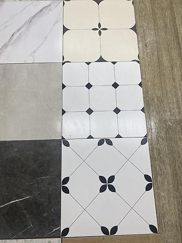 silver kitchen: Керамическая плитка с графическим орнаментом - Формат: квадратные — 2