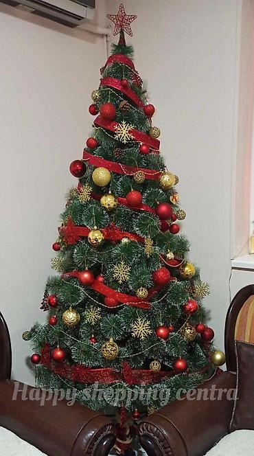 bed: Novogodisnja prskano Bor jelka NOVO! Jelka Visina 120 CM 3200 din — 1