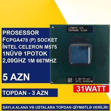 Prosessorlar: Prosessor Intel Core i5 Notebook üçün Prosessorlar, İşlənmiş — 17