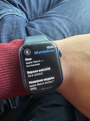 ipone air: Apple Watch Series 7 (GPS) - Размер корпуса: 45 мм (квадратный экран — 3