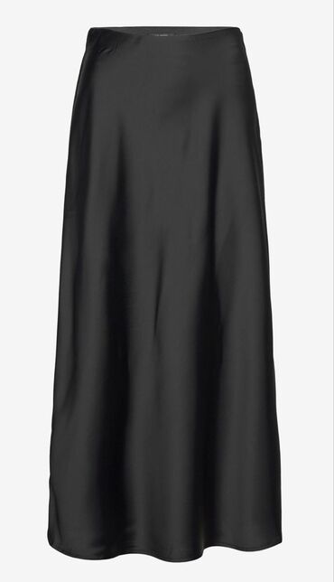 черная юбка карандаш: Юбка, Модель юбки: Прямая, Макси, Атлас, По талии