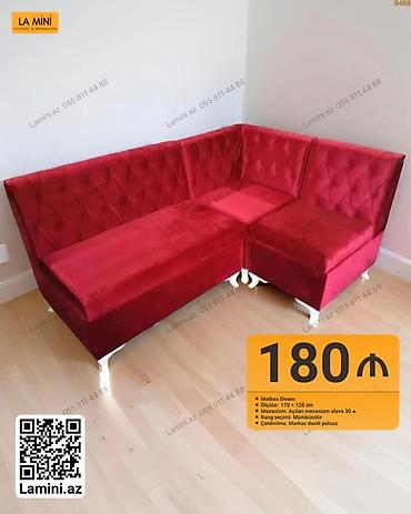 Ev və bağ: Məhsul: Künc tipli mətbəx divanı - Ölçü: 170 x 120 sm - Mexanizm — 1