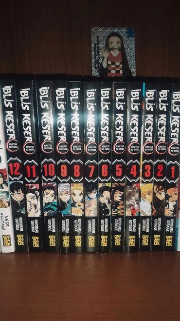Kitablar, jurnallar, CD, DVD: İblis keser 1-12 anime manga anime kitabı son qiymetdir uygun qiymete