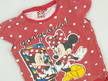 sukienka letnia czarno biała: Футболка, Disney, 2-3 р., 92-98 см, стан - Хороший