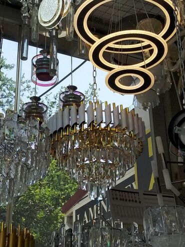 neman xrustal instagram: Çılçıraq, 10 və daha çox lampa, Xrustal