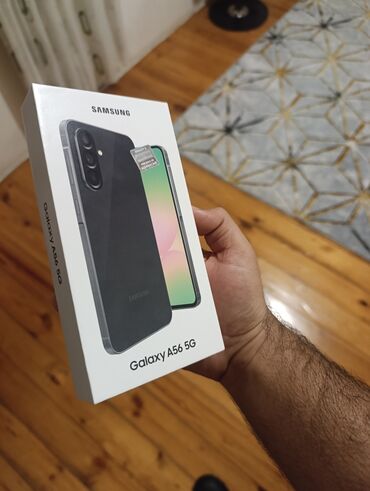 lalafo az telefonlar xacmaz: Samsung Galaxy A56, 256 ГБ, цвет - Черный, Face ID, Сенсорный, Отпечаток пальца