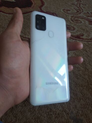 samsung galaxy tab a7: Samsung Galaxy A21S, Б/у, 32 ГБ, цвет - Белый, 2 SIM