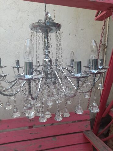 Pastel dəstləri: Çılçıraq, 9 lampa, Metal