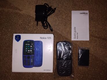 nokia 6230i: Nokia 105 4G, Новый, 4 GB, цвет - Черный, 2 SIM