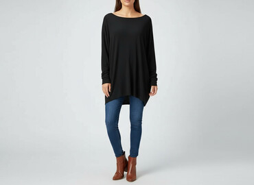 bluzki nietoperz plus size: MEGI, Туніка жіноча, розмір L