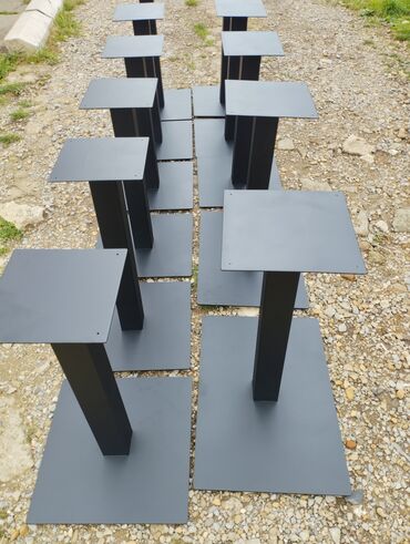 Postolja za stolove: Metalna postolja za stolove, donja ploca 450x450x5mm, stub 80x80 — 6
