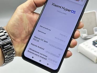 second hand mobile: Poco M5, Б/у, 128 ГБ, цвет - Черный, 2 SIM — 8