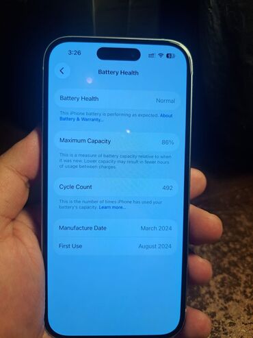 Apple iPhone: IPhone 15, 128 GB, Mavi, Simsiz şarj — 6