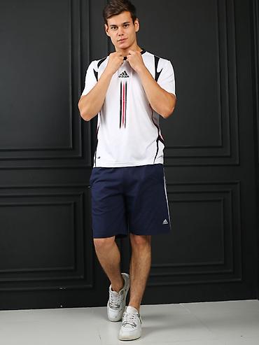 фирменные adidas: Мужская футболка, Все размеры, Adidas, Новый, цвет - Белый, Платная доставка — 9