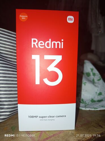 ноутбук asus: Redmi, Redmi 13, Жаңы, 256 ГБ, түсү - Кара, 2 SIM