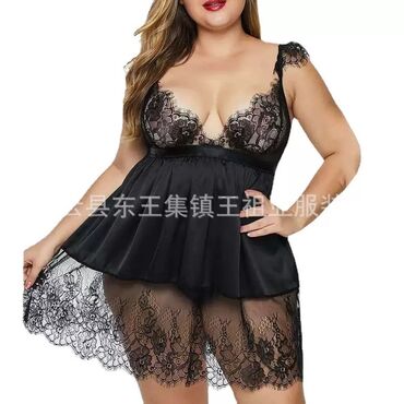 ночные рубашки: Түнкү көйнөк, Атлас, Кыска модель, 3XL, 2XL