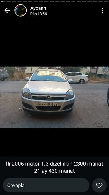 Avtomobil alışı: Opel Astra: 1.3 l | 2006 il Hetçbek