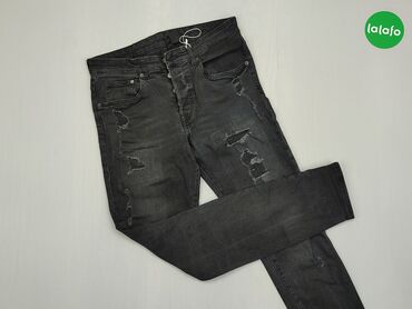 Spodnie: Spodnie L (EU 40), stan - Bardzo dobry, wzór - Jednolity kolor, kolor - Czarny