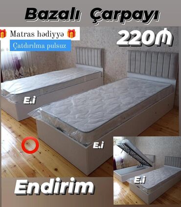 Masa və oturacaq dəstləri: Yeni, Təknəfərlik çarpayı, Bazalı, Matras ilə