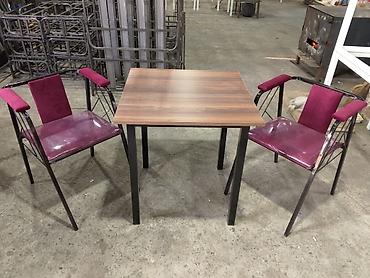 kafe stul: Mətbəx üçün, Yeni, Açılmayan, Kvadrat masa, 4 stul — 6