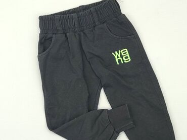 skórzane czarne spodnie: Sweatpants, 1.5-2 years, 92, condition - Very good