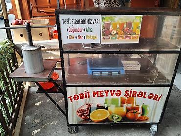 Budkalar, köşklər: Təbii meyvə şirəsi köşkü və avadanlıqları - Mobil şirə köşkü: təkərli — 1