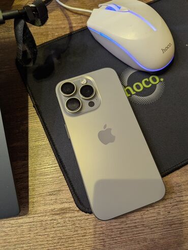 iphone 14 pro в рассрочку без переплат: IPhone 15 Pro, Б/у, 256 ГБ, Natural Titanium, Защитное стекло, Чехол, Коробка, 98 %