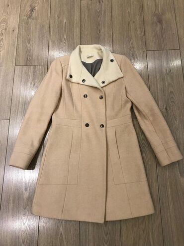 женские короткие пальто: Пальто Promod, M (EU 38), цвет - Бежевый