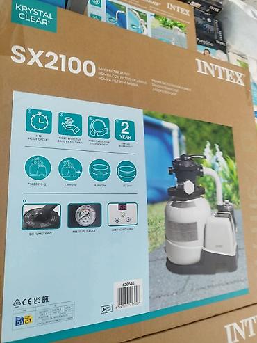 pumpe za bazene: Intex Krystal Clear SX2100 – peskani filter pumpa za bazen - Tip — 1