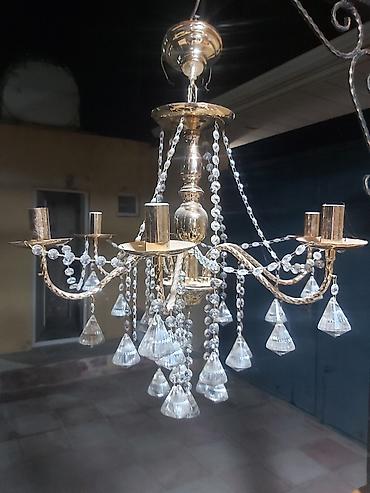 İşıqlandırma: Çılçıraq, 6 lampa, Metal — 1