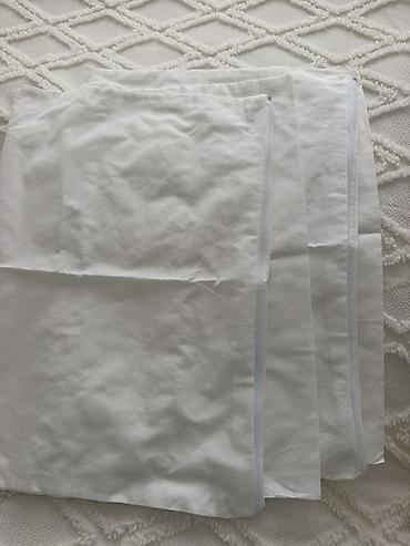 tekstil: Məhsul: Fermuarlı yastık üzleri ağ rəng) Təsvir: - Material: Yüngül — 2