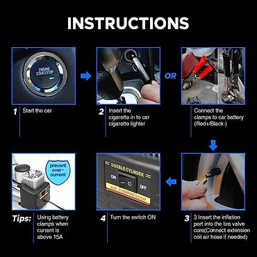 Digər avtoelektronika: Təkər kompressoru H65 Çatdırılma Və Quraşdırılma Bizim Və Sizin — 8