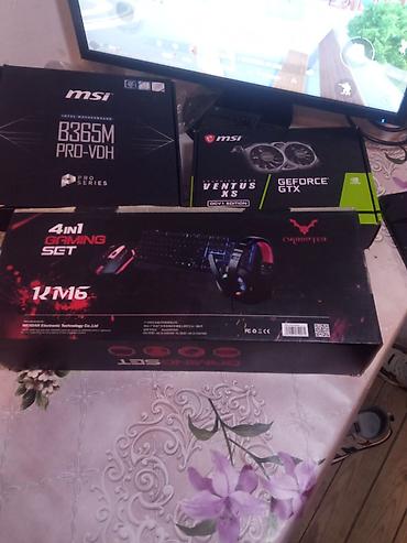 Masaüstü kompüterlər və iş stansiyaları: Gaming masaüstü kompüter seti I3 9CU NESIL 16RAM 500M2 SSD 1650 VEQA 4 — 12