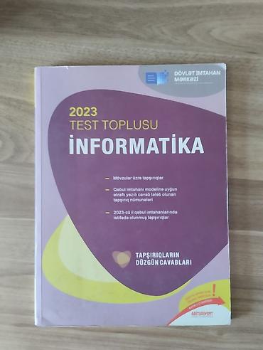 informatika testleri: Məhsul: “İnformatika – 2023 Test Toplusu” (DİM) Xüsusiyyətlər: - — 1