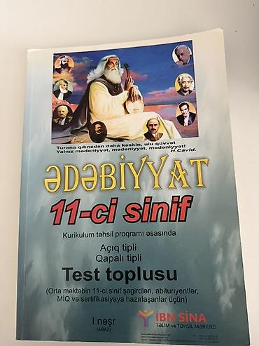 Tədris ədəbiyyatı: Ədəbiyyat kitabları
Hər biri cəmi 2 azn — 2